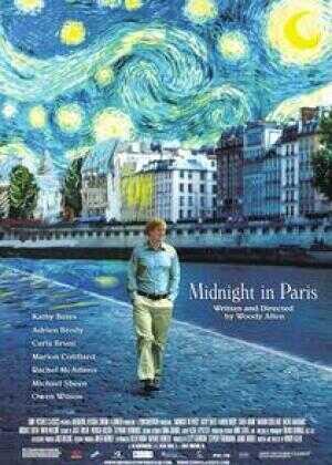 午夜巴黎海报