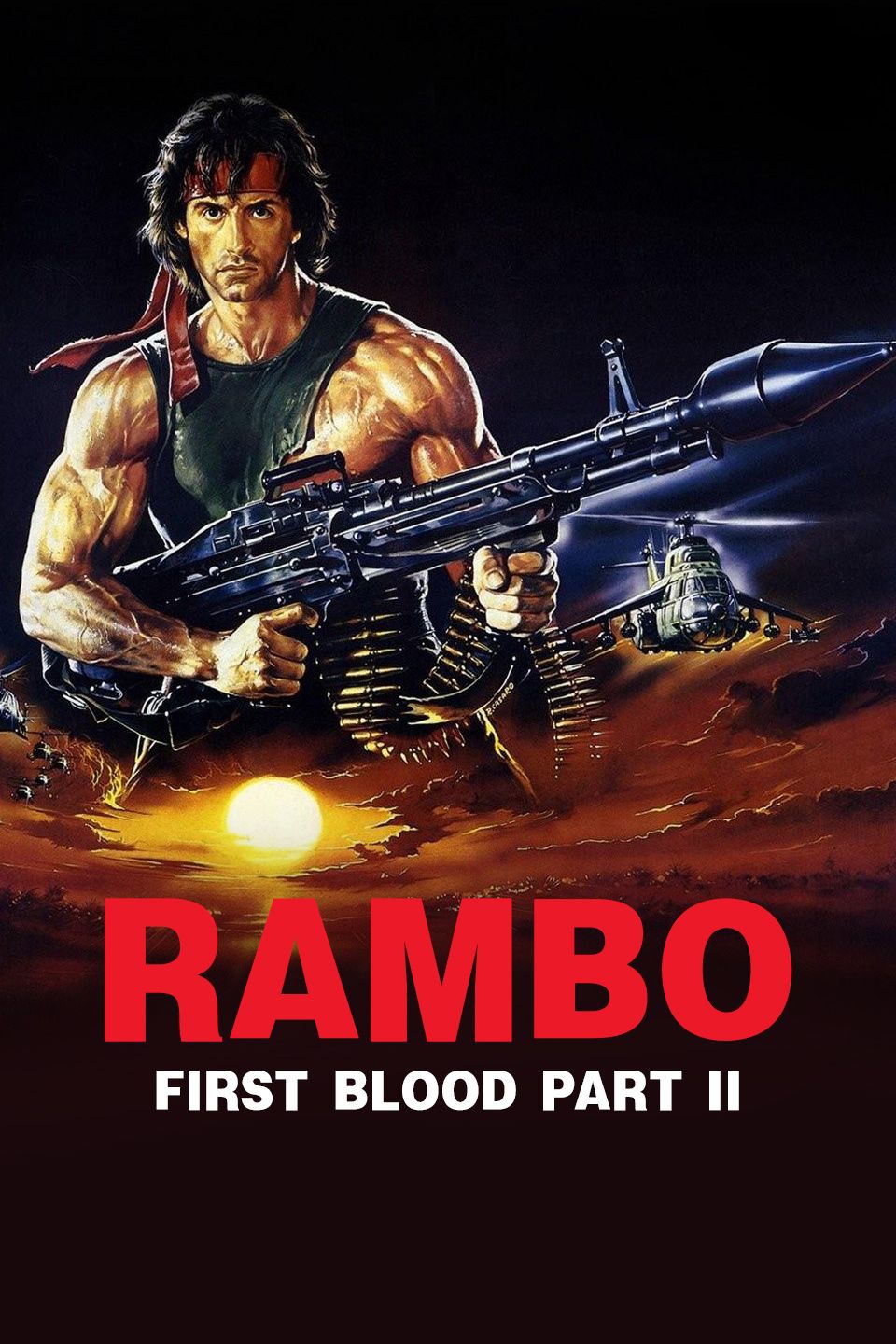 第一滴血2海报